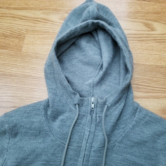 *FCUK* Luxe Gray Hooded Sweater - Picture 2 of 5